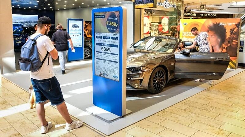 Ford geht dahin, wo Kunden einkaufen: In Zusammenarbeit mit dem Autohaus Bunk werden in der Europa-Galerie in Saarbrücken neue Möglichkeiten zum Kauf von Autos getestet