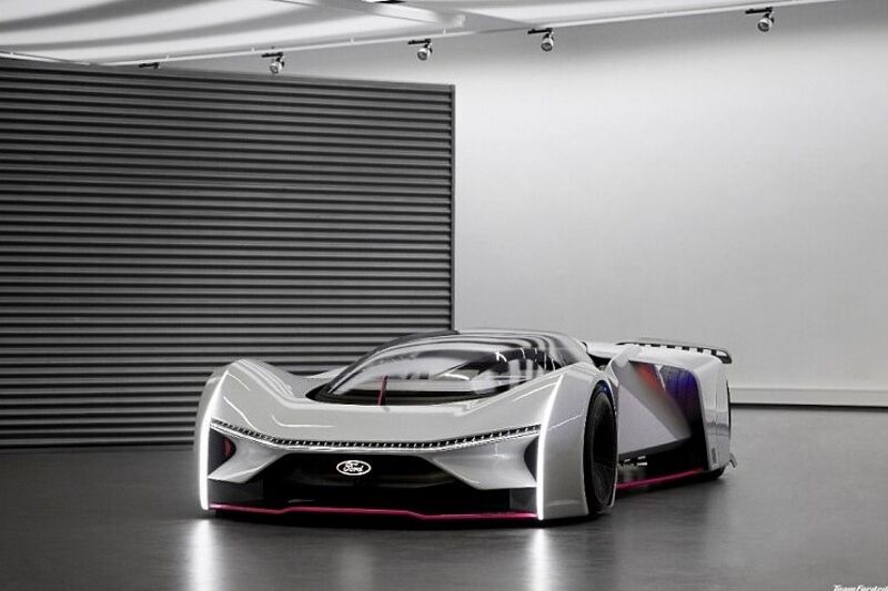 Aus Spiel wird Realität: Das virtuelle P1-Rennfahrzeug des Ford Teams Fordzilla feiert sein Debüt in der echten Welt